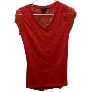 Rue21 Sheer Lace Back Top